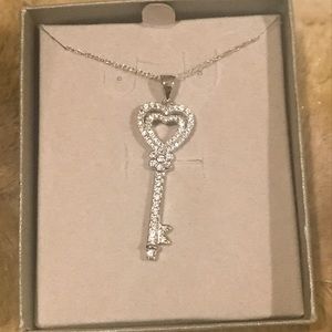 Zales Double Heart Necklace brand new